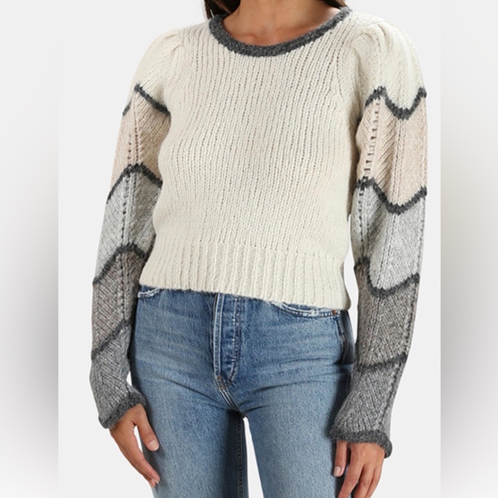 Loveshackfancy Aspyn Pullover- Cloudy Grey - image 1